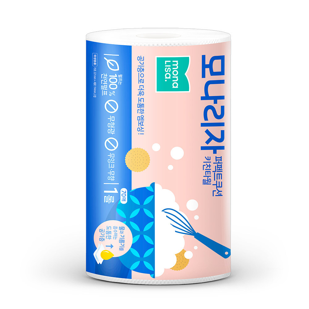 모나리자 퍼펙트쿠션 키친타월70매 1롤