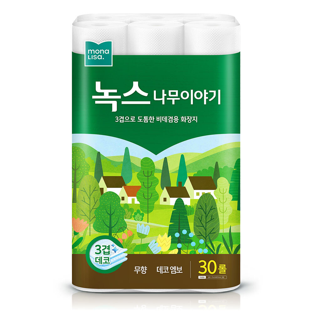 모나리자 화장지 녹스 나무이야기 27m30롤 1팩