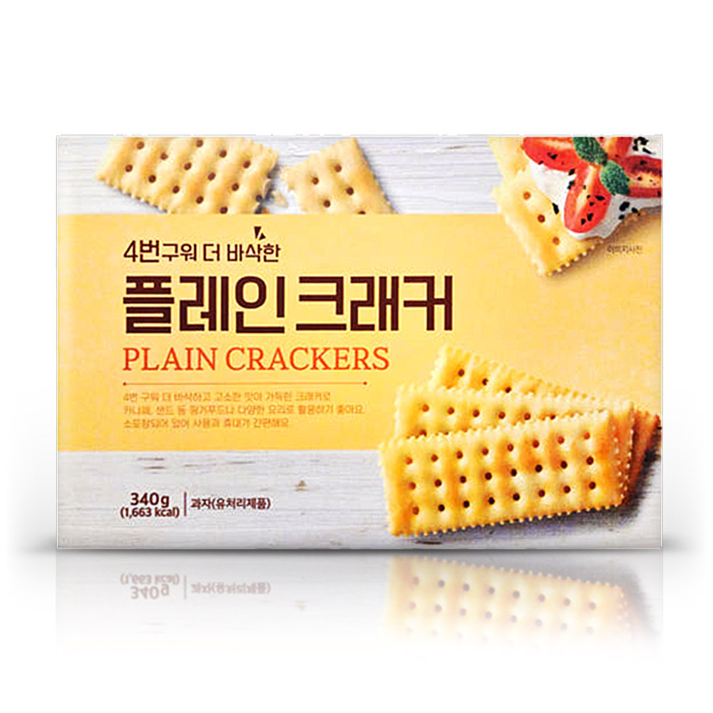 푸지안 크래커 플레인 4번구운 바삭한 간식용 과자340g