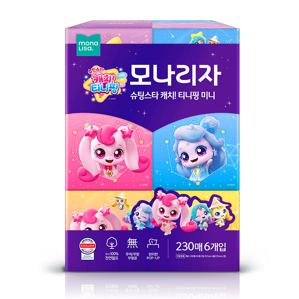 모나리자 미용티슈 캐치티니핑 미니 230매 1입