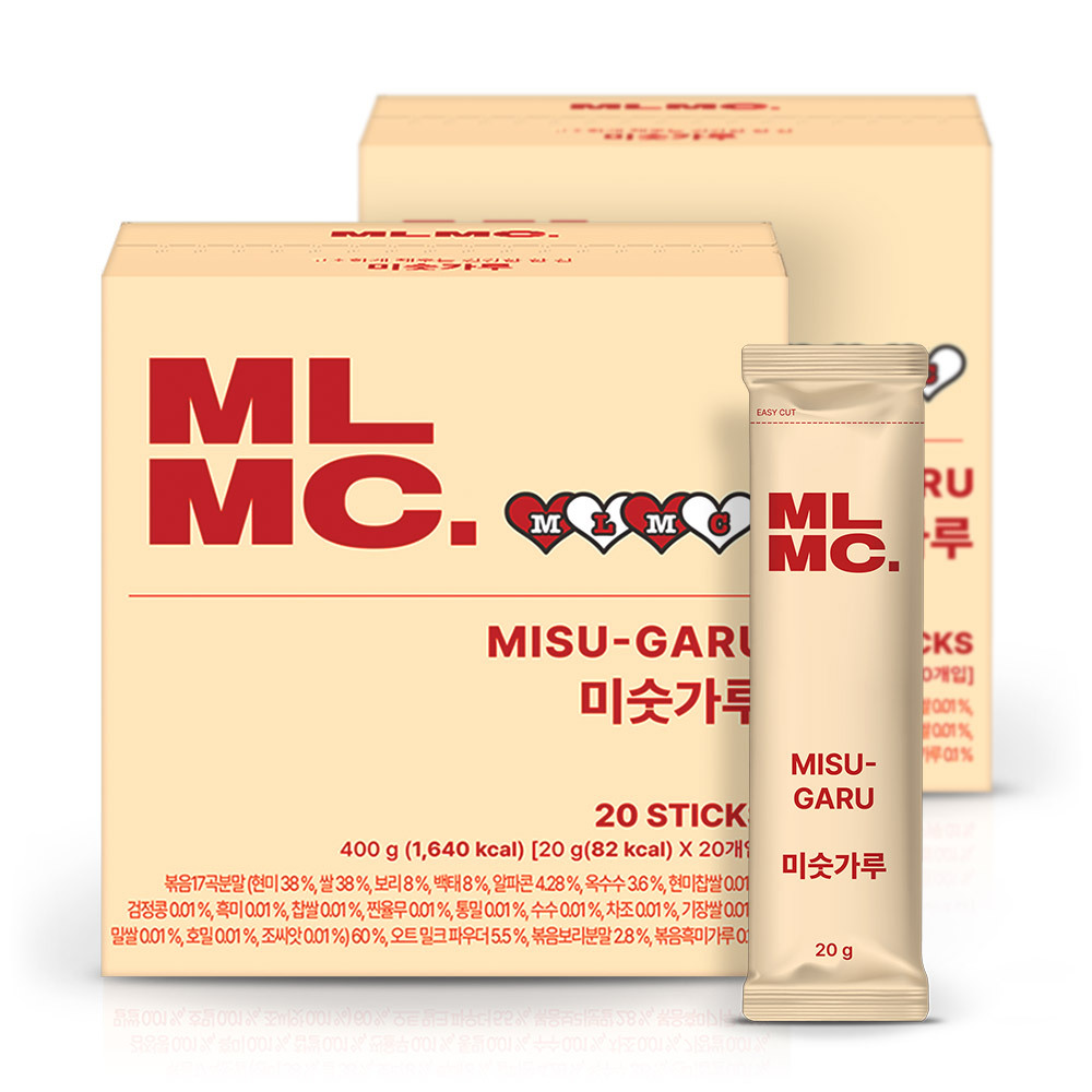 MLMC 미숫가루 햅섭인증 전통차 17종곡물맛 20입2박스
