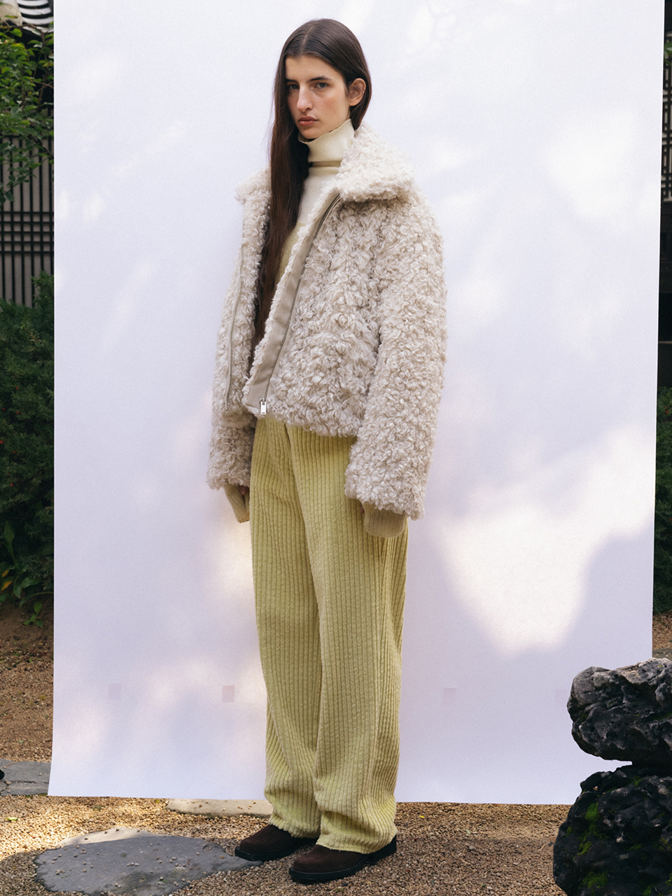 Faux Shearling Jacket_Beige