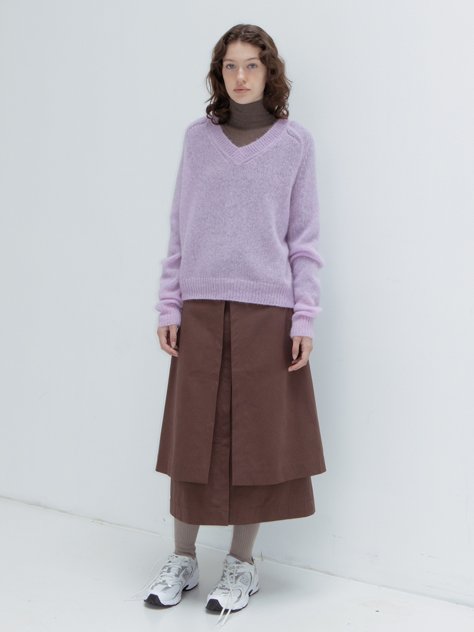 Layered Skirt_Brown