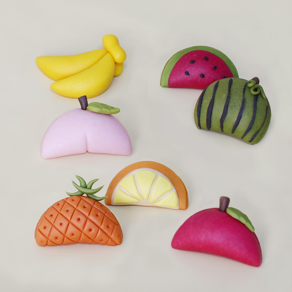 국내산 쌀로 만든 찌지 않고 바로 먹는 떡클레이 과일반달떡_베이직