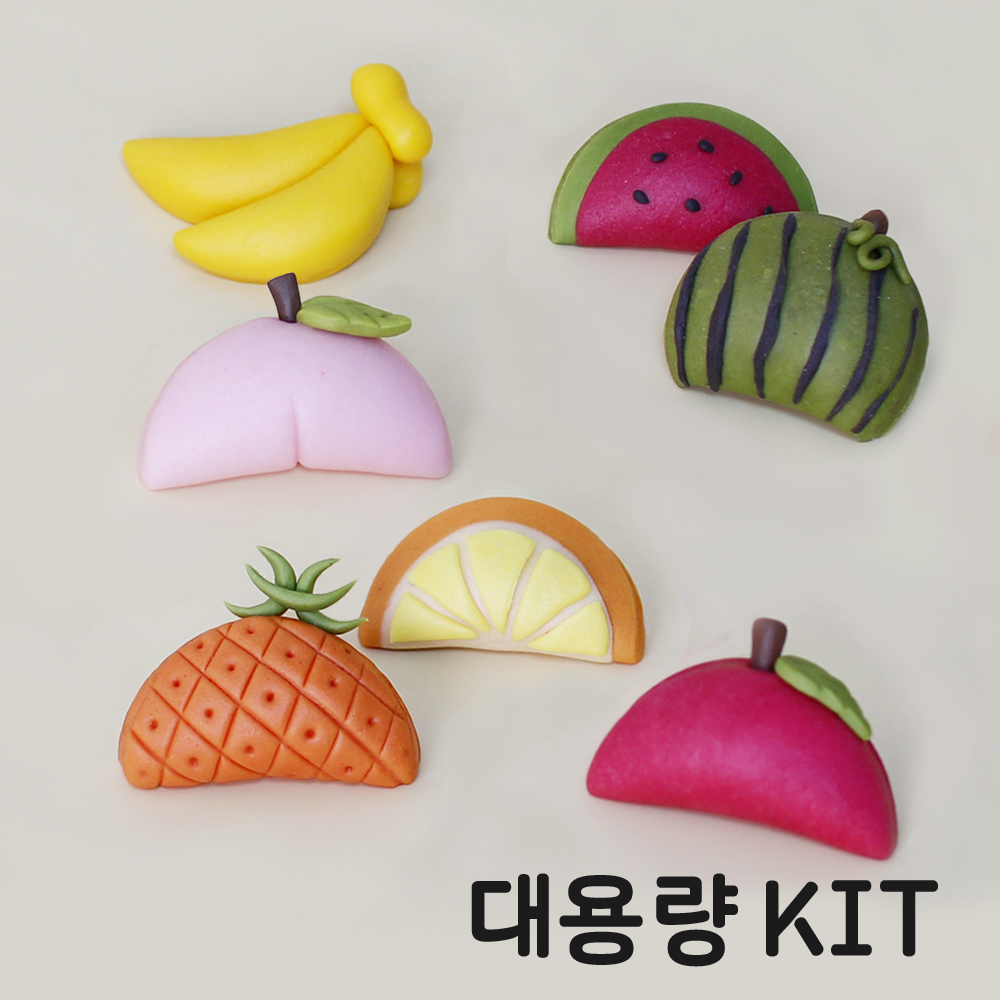 국내산 쌀로 만든 찌지 않고 바로 먹는 떡클레이 과일반달떡_대용량10인