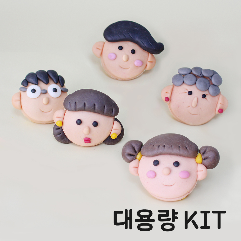 국내산 쌀로 만든 찌지 않고 바로 먹는 떡클레이 가족반달떡_대용량10인