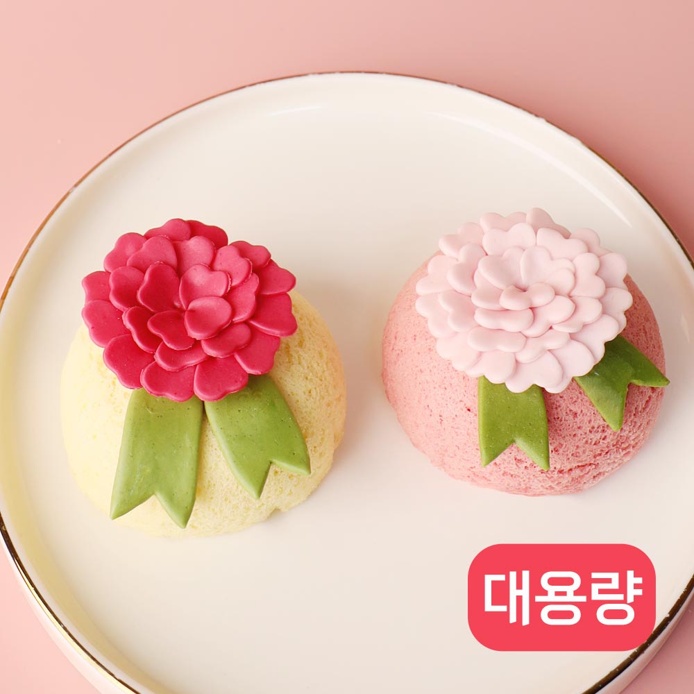 국내산 쌀로 만든 찌지 않고 바로 먹는 떡클레이 쌀빵 쌀디저트 카네이션쌀카롱_대용량10인
