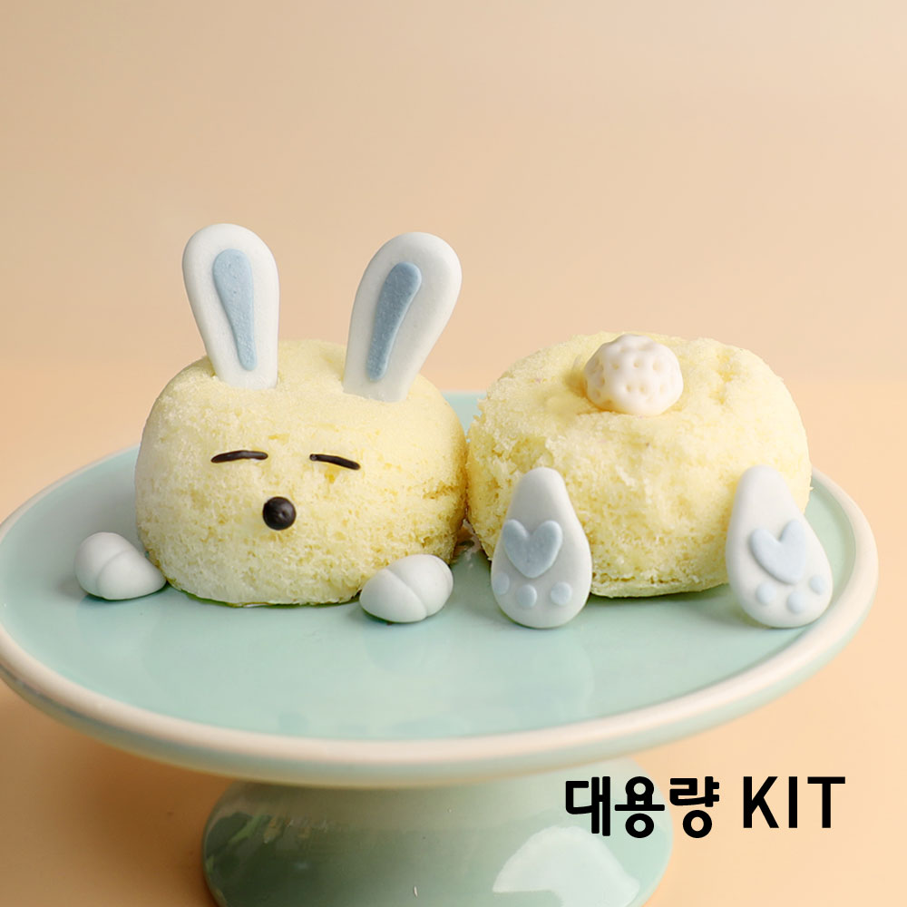 국내산 쌀로 만든 찌지 않고 바로 먹는 떡클레이 쌀빵 쌀디저트 토끼쌀카롱_대용량5인