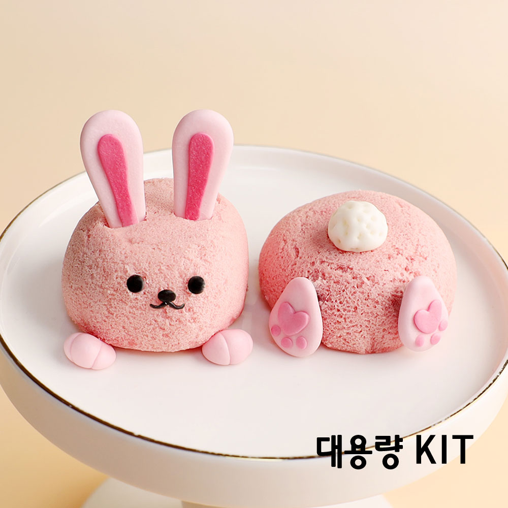 국내산 쌀로 만든 찌지 않고 바로 먹는 떡클레이 쌀빵 쌀디저트 토끼쌀카롱_대용량10인