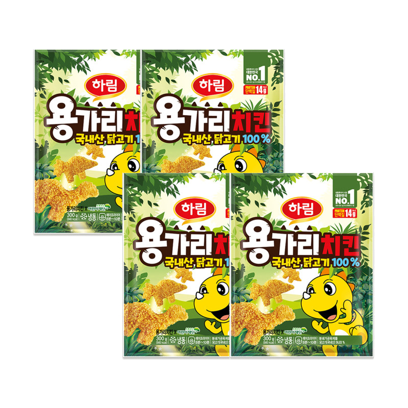 [하림] 용가리치킨 300g 4개
