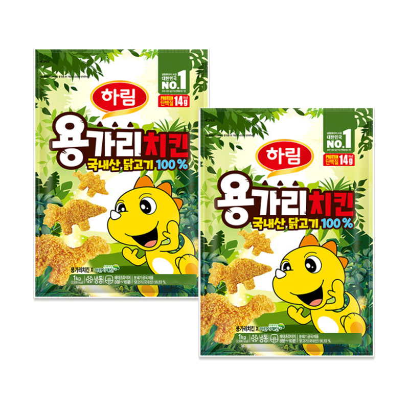 ★타임특가★ [하림] 용가리치킨 1kg 2개