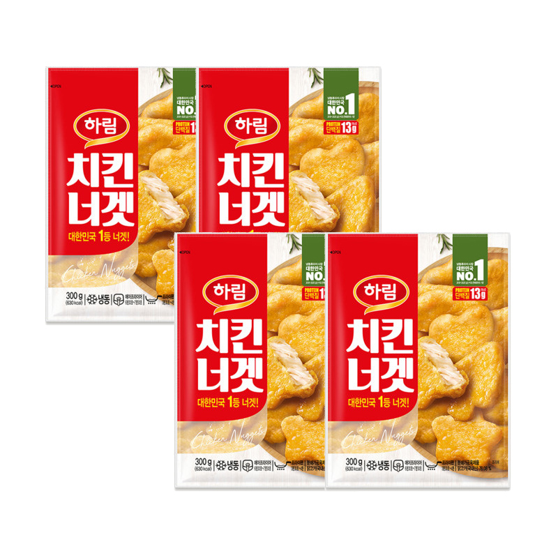 [하림] 치킨너겟 300g 4개