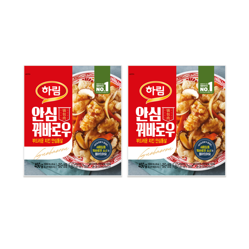 [하림] 안심 꿔바로우 450g 2개