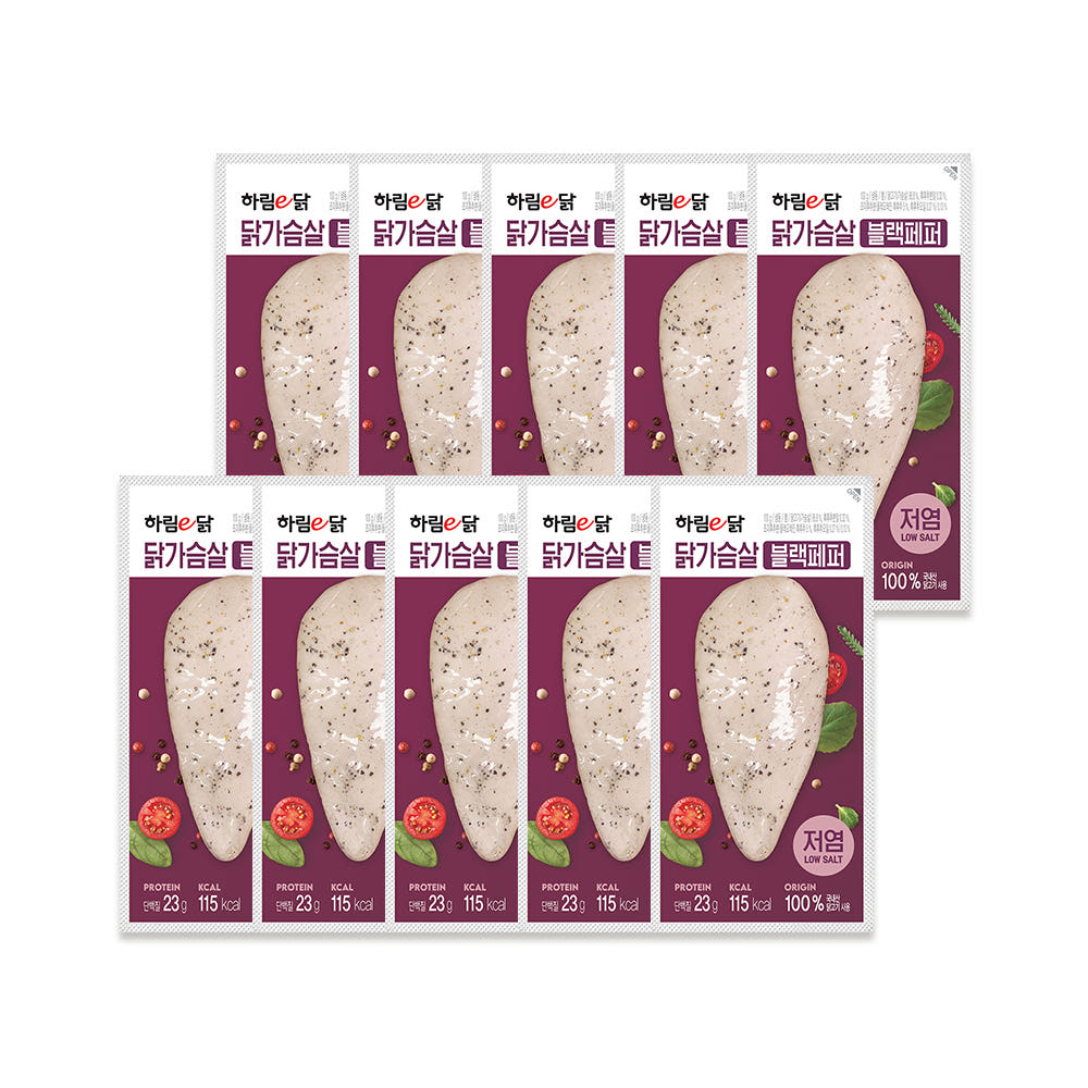★타임특가★ [하림] 하림이닭 닭가슴살 블랙페퍼 10개 세트