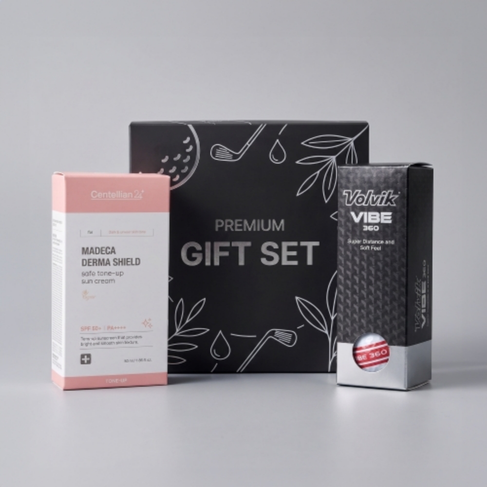 [볼빅x센텔리안24] 바이브 360 3구 골프공 + 톤업 선크림 50ml (쇼핑백포함)
