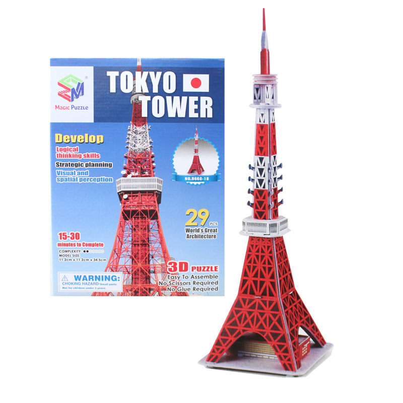 (초급) 도쿄타워(29pcs) 세계 유명 건축물 시리즈