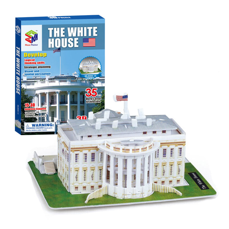 두사몰,(초급) 백악관(35pcs) 세계 유명 건축물 시리즈