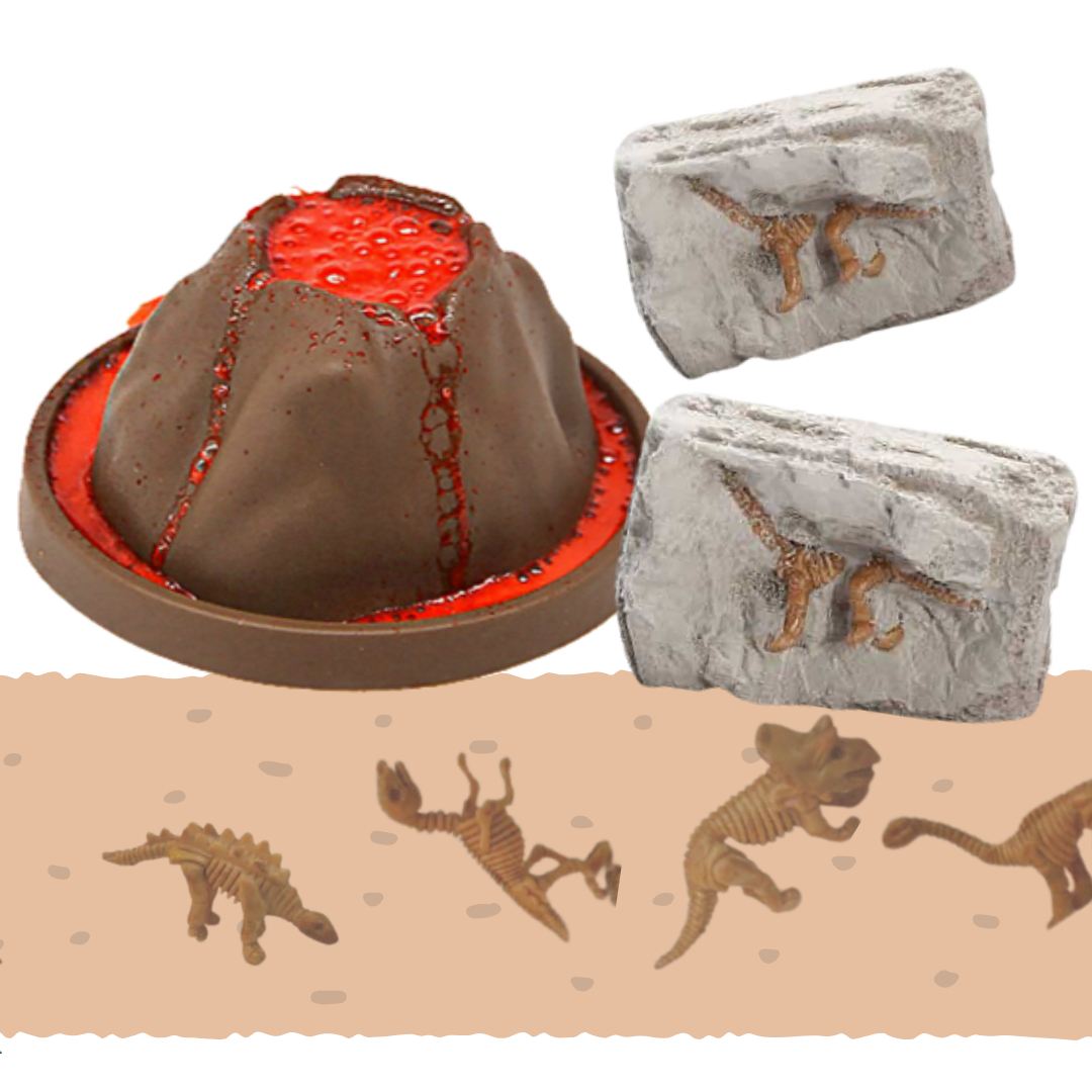 공룡시대 체험키트 - 화산체험 + 화석체험