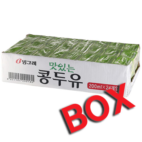 맛있는콩두유200mlx24입/빙그레X2ea