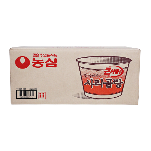 박스/농심사리곰탕큰사발면111gx16