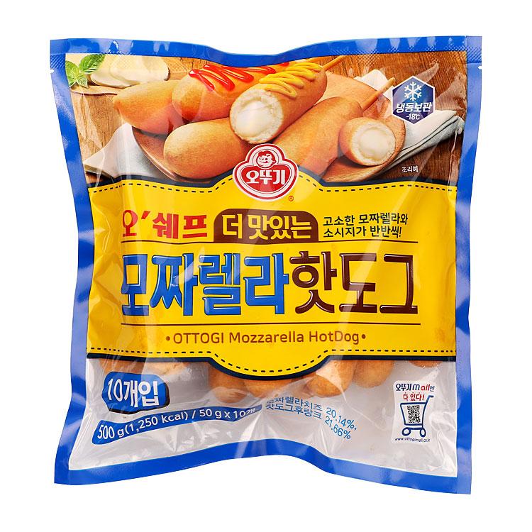 오쉐프모짜렐라핫도그 500G/오뚜기-3개