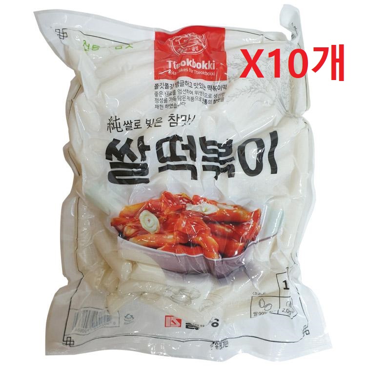 박스/참맛쌀떡볶이 1KGX10개/금성
