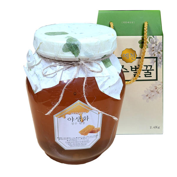[예천장수벌꿀] 야생화(잡화)천연벌꿀 2.4kg