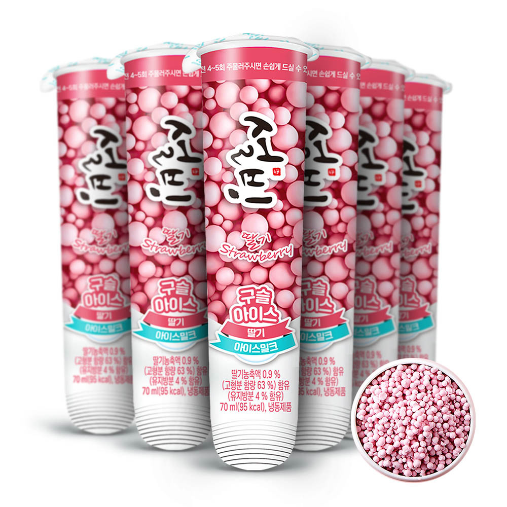 설빙 구슬형 아이스크림 딸기맛 70ml 12개
