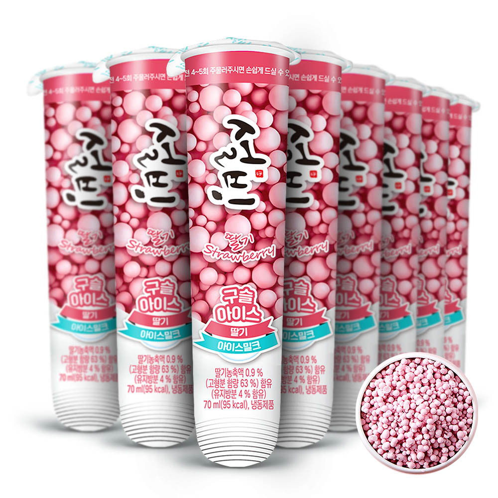 설빙 구슬형 아이스크림 딸기맛 70ml 18개